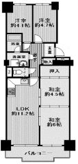 南向き・陽当り良好・Ｈ３0年10月室内改装済