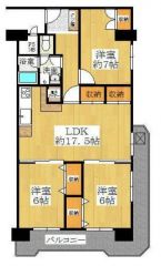 東南角部屋・引き回しバルコニー・全居室収納有